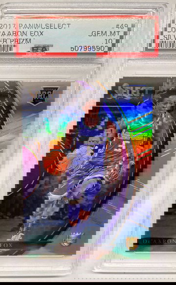 2017 Panini Select De'Aaron Fox #49 Silver Prizm  PSA 10 Gem Mint