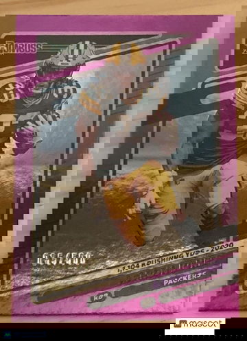 Aaron Jones 2021 Donruss Season Stat Line 157 Parallel #35/500 Green Bay Packers