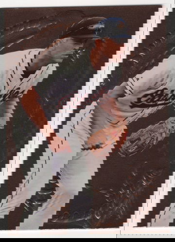 1995 FLAIR HOT GLOVE - ERROR  NO MARKING ON FRONT CAL RIPKEN JR HOF