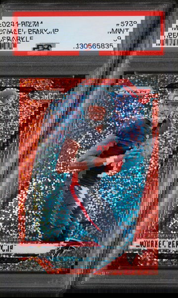 2024 Prizm Prizms Red Sparkle Michael Penix Jr. #378 PSA 9