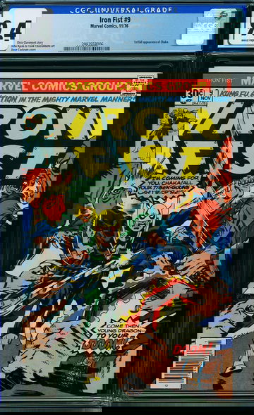 IRON FIST #9, CGC 9.4 NM