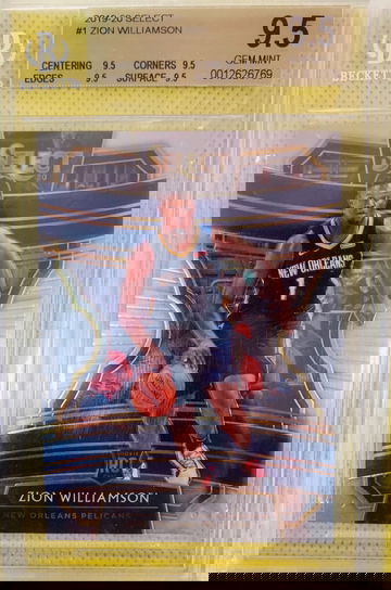 Zion Williamson Rookie 2019 - 20 Select Concourse BGS 9.5 RC 