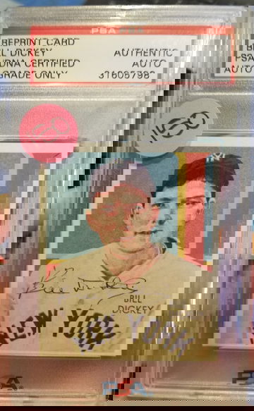 BILLY DICKEY 1934 RP AUTOGRAPH