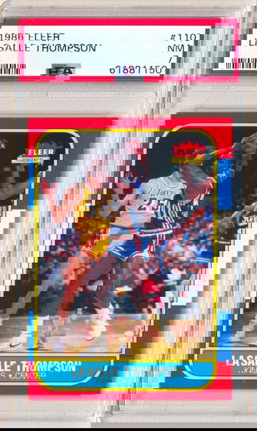 1986 Fleer #110 LaSalle Thompson PSA 7