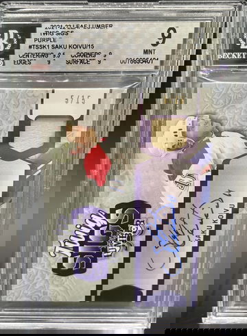 2021-2022 Leaf Lumber Saku Koivu Twig Sigs Purple /15 BGS 9