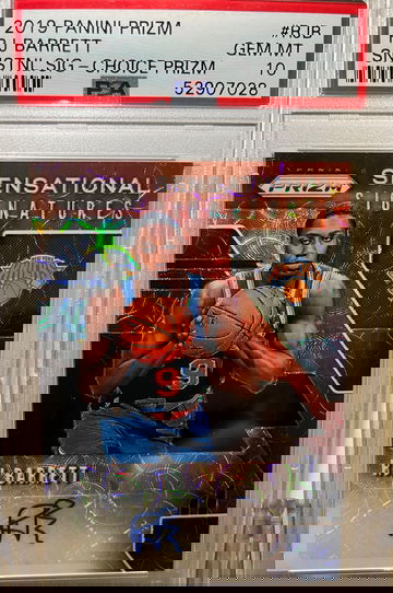 2019 RJ Barrett Prizm Sensational Signatures Choice Rookie Auto PSA 10