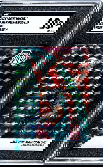 2024 Panini Mosaic #2 Marvin Harrison Jr. Elevate Green Prizm SGC 10