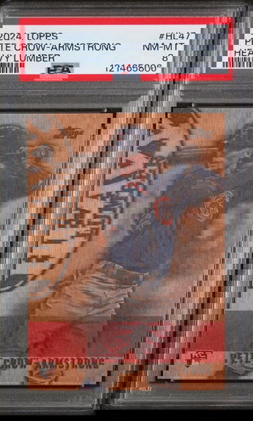 2024 Topps Series 2 Heavy Lumber Pete Crow-Armstrong #HL47 RC PSA 8