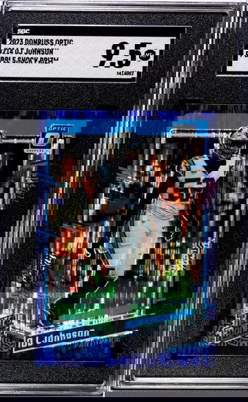 2023 Donruss Optic Purple Shock DJ Johnson #214 RC SGC 9.5