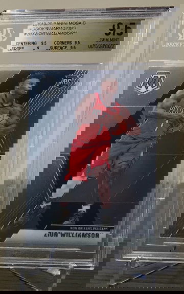 Zion Williamson 2019 Mosaic Variantion RC BGS 9.5