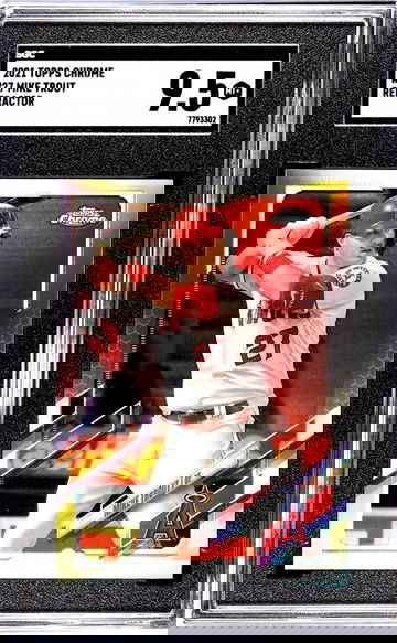 2021 Topps Chrome #27 Mike Trout Ref. SGC 9.5