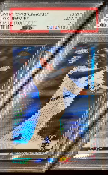 2019 Topps Chrome Eloy Jimenez RC Prism Refractor PSA 9 Mint