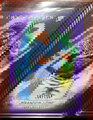 2019 Topps Inception Purple /150 Brandon Lowe #85 Rookie RC