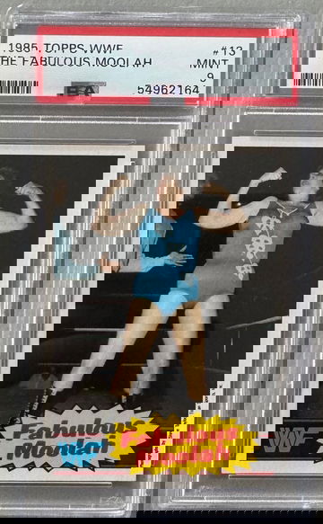 1985 Topps WWF WWE The Fabulous Moolah PSA 9