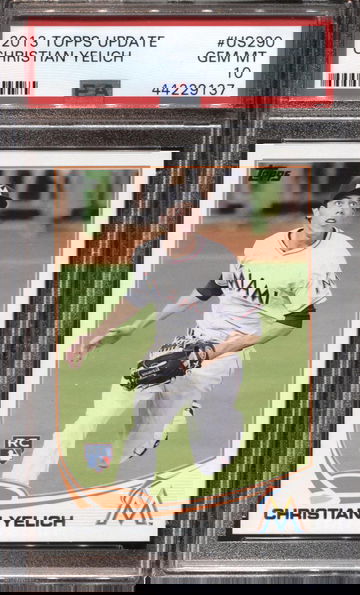 CHRISTIAN YELICH 2013 TOPPS UPDATE PSA 10