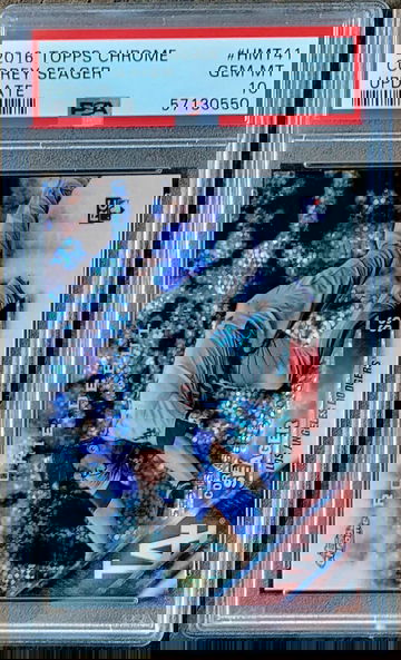 2016 COREY SEAGER Topps Chrome Update PSA 10 GEM MINT Rookie RC #HMT41