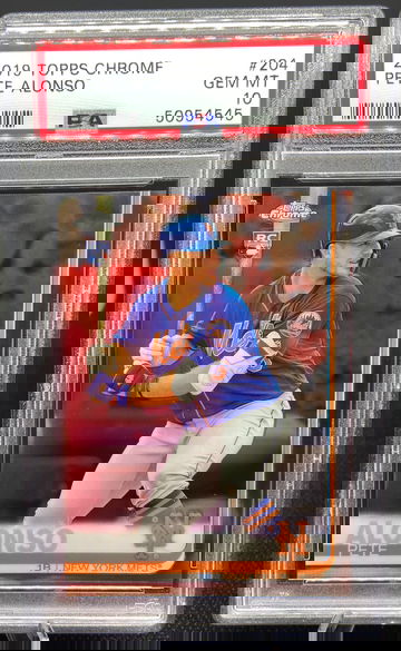 2019 Topps Chrome Pete Alonso PSA 10