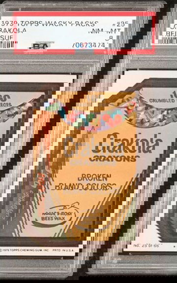 1979 Topps Wacky Packs Crakola (Reissue) #25 PSA 8 [NS-1A.9]