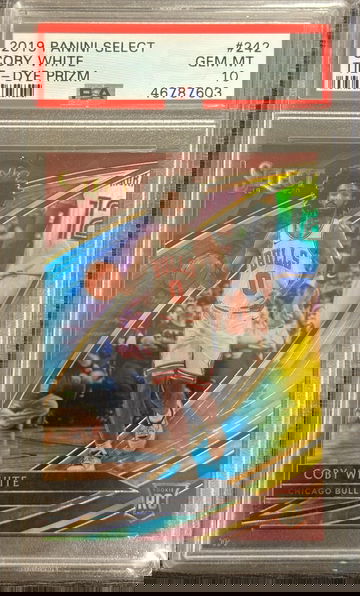 2019 Select Tie Dye Coby White Field Level /25 PSA 10