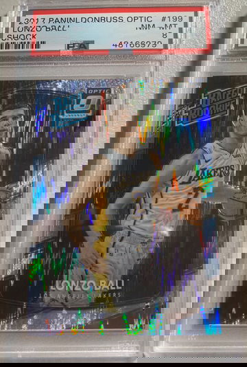 2017 Optic Lonzo Ball Shock PSA 8 RC