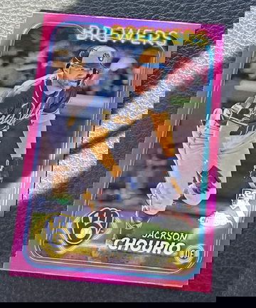 2024 Topps chrome Jackson Chourio Pink RC