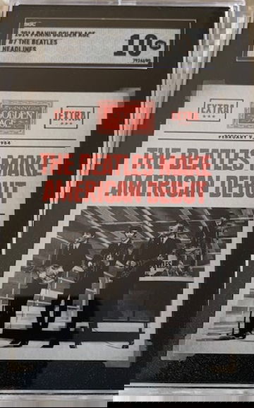 2014 Panini Golden Age Headlines - The Beatles Debut on Ed Sullivan Show - SGC 10 GM GEM MINT