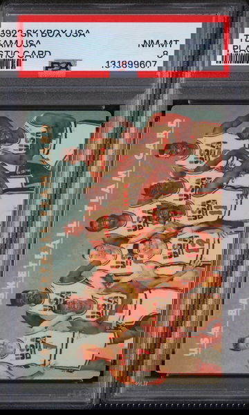 1992 Skybox USA Plastic Card Team USA #NNO PSA 8