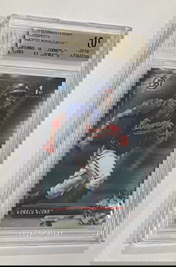 2017 Bowman Chrome Ronald Acuna BGS 10 True RC POP 58 💎