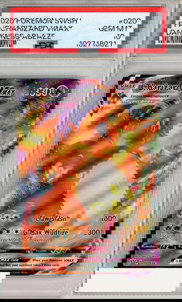 2020 POKEMON SWSH DARKNESS ABLAZE FA CHARIZARD VMAX #020 PSA 10