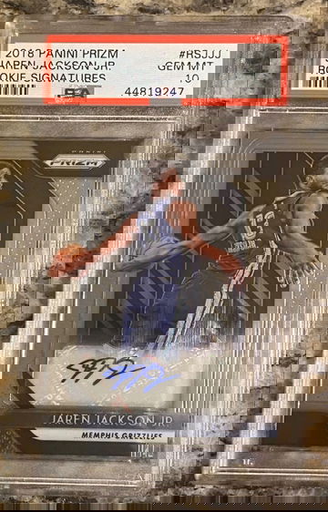2018 Panini Prizm Jaren Jackson Jr Rookie Signatures PSA 10