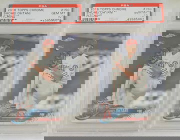 Lot x2 Shohei Ohtani 2018 Topps Chrome PSA 10 #150 Rookie Card Angels RC GEM MINT