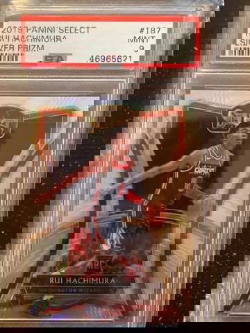 2019 Panini Select Rui Hachimura Silver Prizm PSA 9 MINT