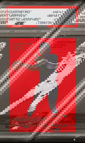 2012 Fleer Retro Robert Griffin III Precious Metal Gems Red RC PSA 8