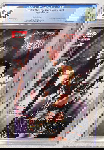 Hercules: Legendary Journeys #3 GOLD FOIL variant (1996) CGC 9.8 - 1st Appearance of Xena Topps Comics Key