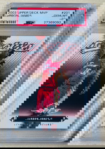 2003-04 Upper Deck MVP LeBron James PSA 10