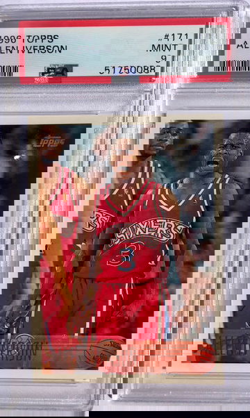 1996-97 Topps Allen Iverson Rookie #171 PSA 9 Mint