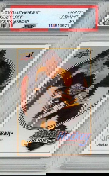 2010 UPPER DECK HEROES HOCKEY HEROES BOBBY ORR CARD BRUINS PSA 10 LOW POP