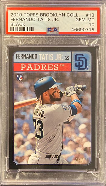 2019 Topps Brooklyn Fernando Tatis RC - Rare Black Border Limited to75