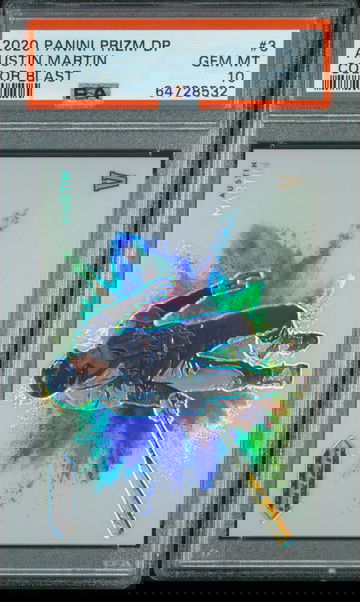 Austin Martin 2020 Panini prizm Draft picks color blast #3 PSA 10