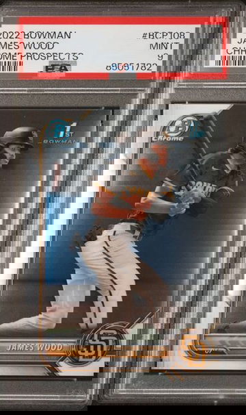 2022 Bowman Chrome Prospect #BCP108 James Wood - PSA 9 - Padres