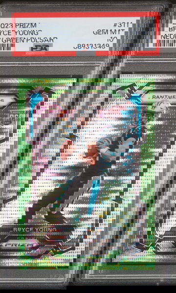 2023 Bryce Young RC #311 Panini Neon Green Pulsar Prizm Psa 10 Gem Mint