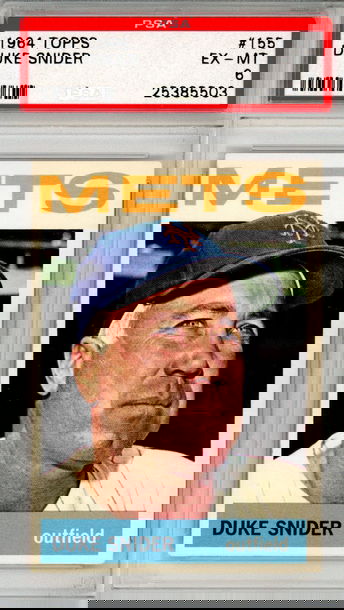 1964 TOPPS DUKE SNIDER PSA 6