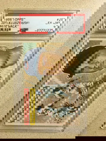 1956 Topps #25 Ted Kluszewski PSA 6 EX-MT REDLEGS REDS