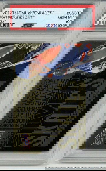 2012 UPPER DECK SILVER SKATES GOLD #SS33 WAYNE GRETZKY CARD OILERS PSA 10