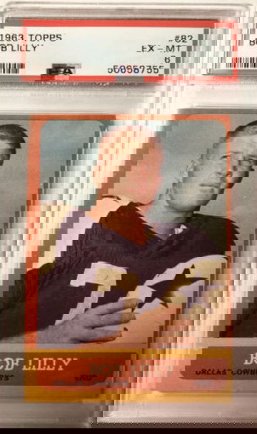 1963 Topps #82 Bob Lilly PSA 6 Ex Mt HOF RC