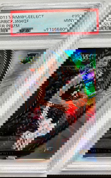 2017-18 Panini Select Derrick White Silver Prizm RC PSA 9 #99