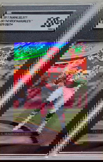 2017 Panini Select Patrick Mahomes II Silver Prizm Field Level SGC 10 Gem-Mint