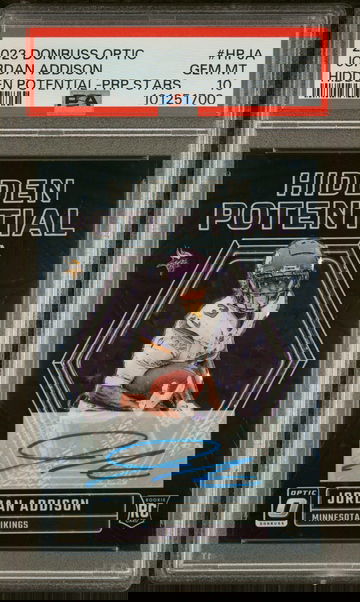 2023 Panini Donruss Optic Hidden Potential Prp Stars Jordan Addison #HPJA PSA 10