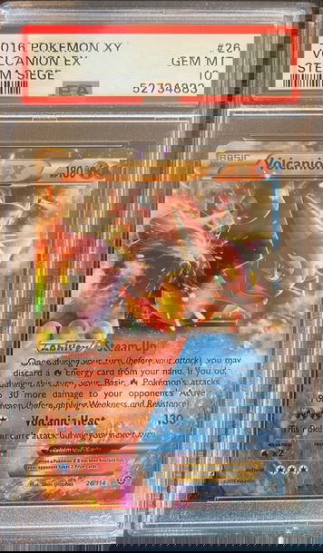 2017 Volcanion  EX  Pokemon Steam Siege XY #26