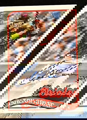 2024 Topps Series 1  Colton Cowser  1989 Retro  Auto  #89BA-CC  Rookie  Orioles